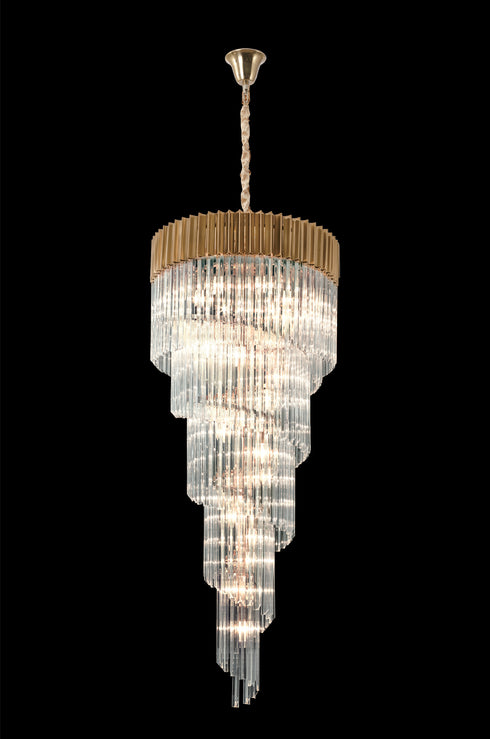 Kuna Pendant Round 7 Layer Spiral 31 Light